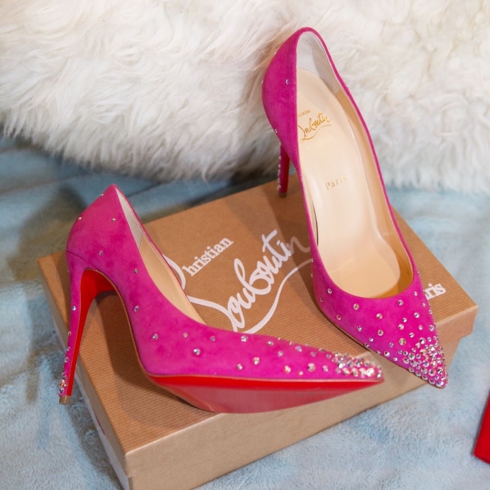 Christian Louboutin Degrastrass Suede 100mm SHOES